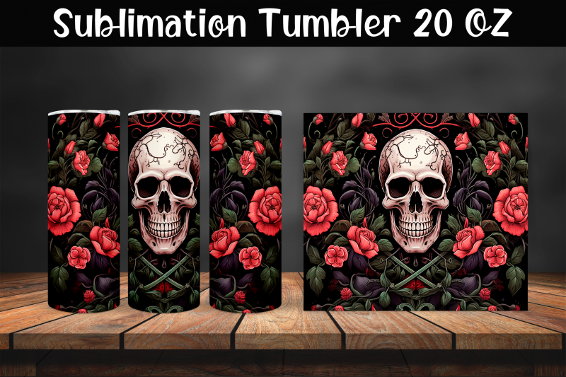 skull-sublimation-tumbler-wrap-20-oz