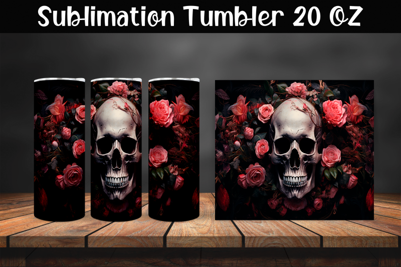 skull-sublimation-tumbler-wrap-20-oz