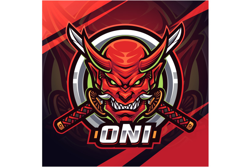 oni-head-esport-mascot-logo-design