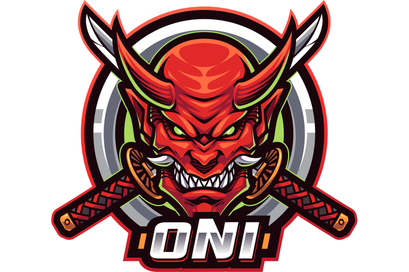 oni-head-esport-mascot-logo-design