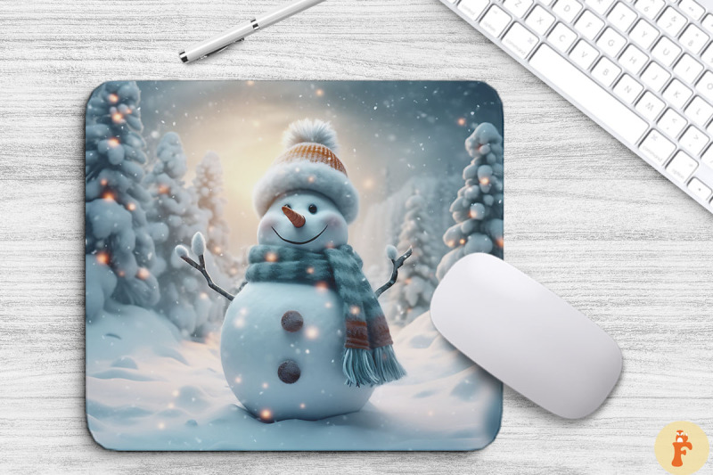 merry-snowman-christmas-mouse-pad