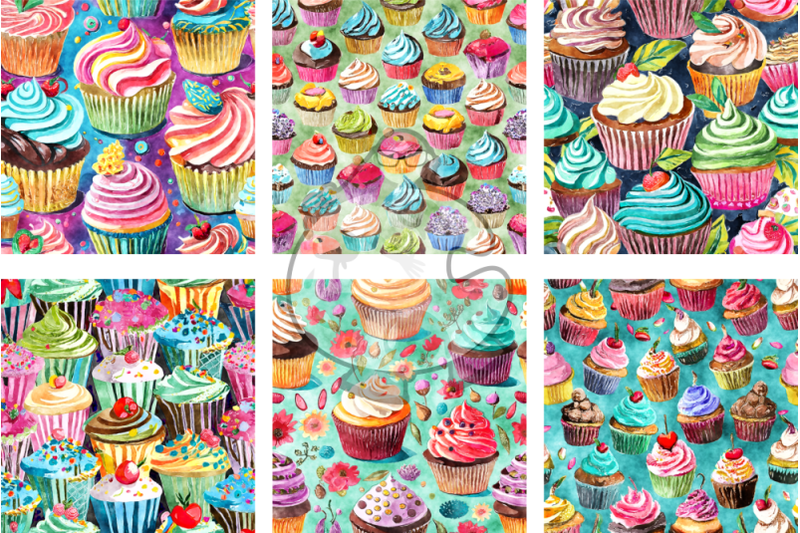 cupcakes-watercolor-background-designs