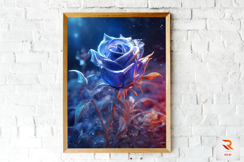 whimsical-winter-indigo-rose-wall-art