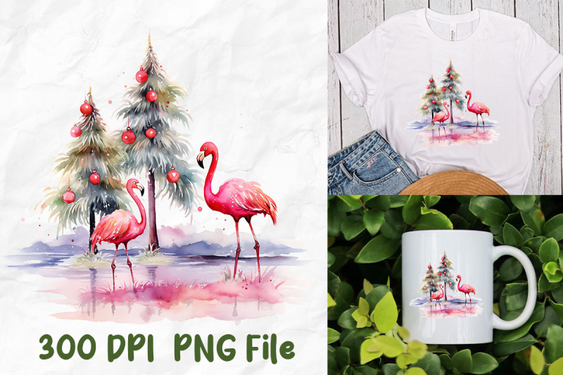 pink-flamingo-christmas-in-july-tree