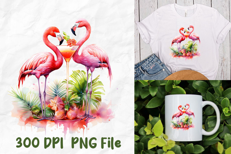 pink-flamingo-cocktail-drinking-tropical