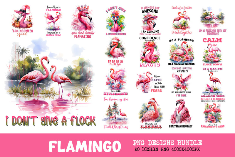 retrp-pink-flamingo-colorful-bundle