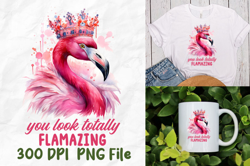 you-look-totally-flamazing-pink-flamingo