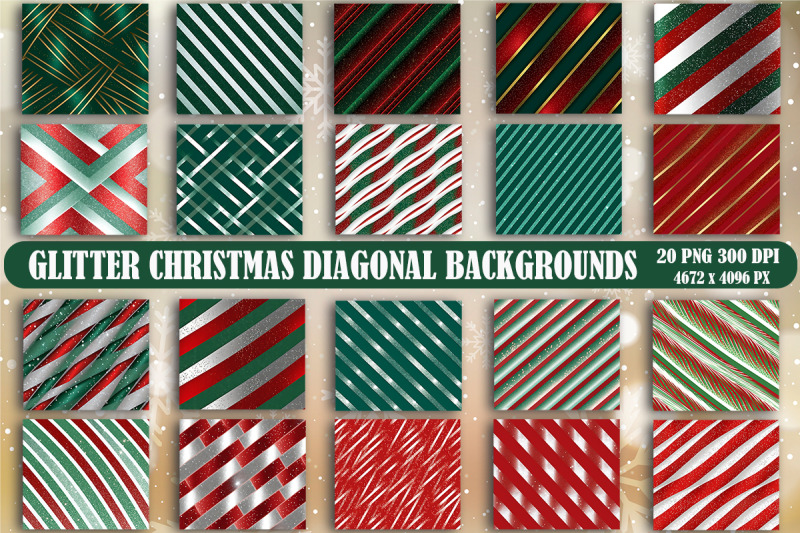 glitter-christmas-diagonal-backgrounds