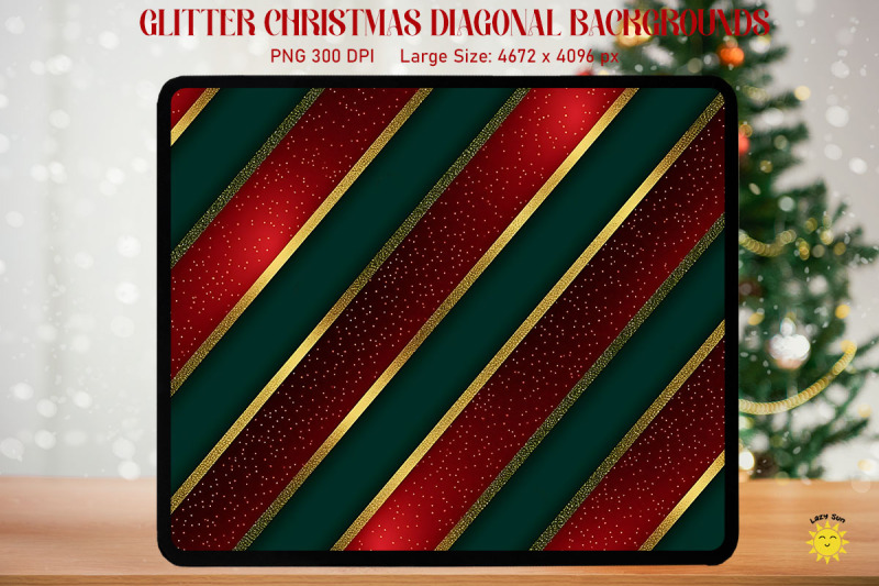 glitter-christmas-red-and-green-diagonal