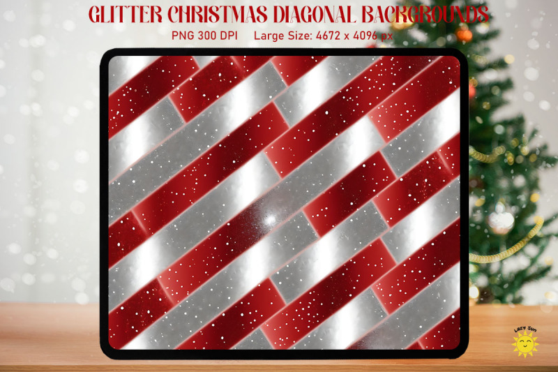 christmas-red-and-silver-diagonal-lines