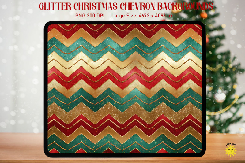 glitter-christmas-chevron-pattern