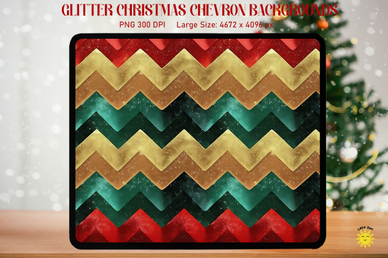 glitter-christmas-chevron-pattern