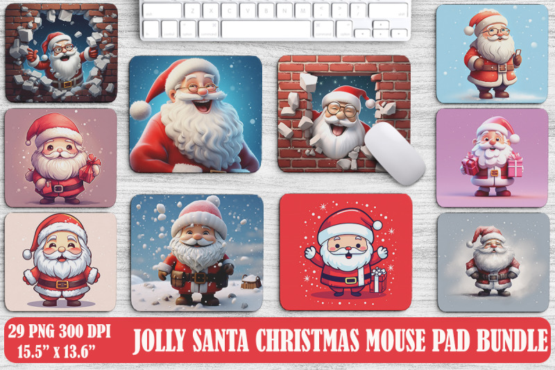 jolly-santa-christmas-mouse-pad
