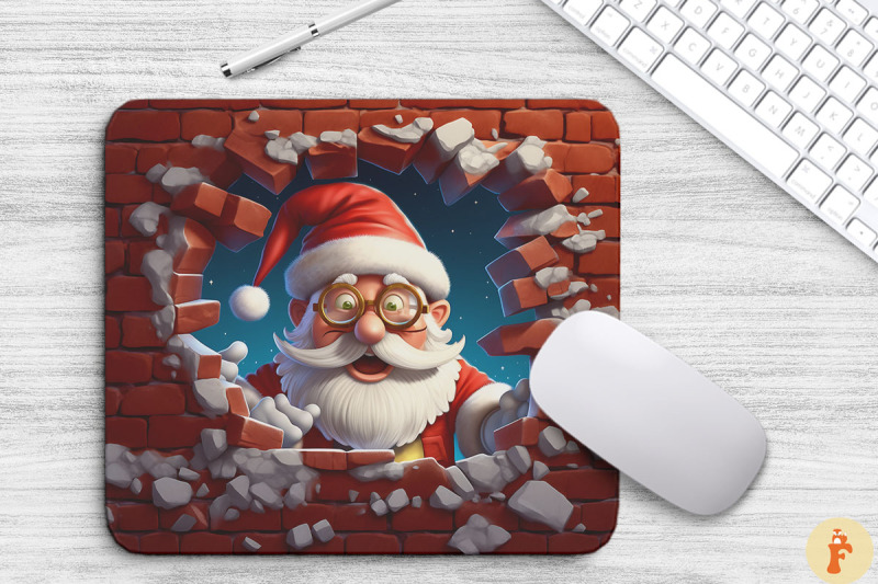 funny-santa-peeps-out-of-a-broken-wall