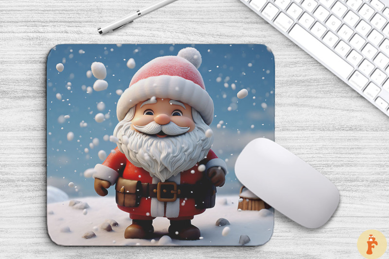 cute-santa-claus-christmas-mouse-pad