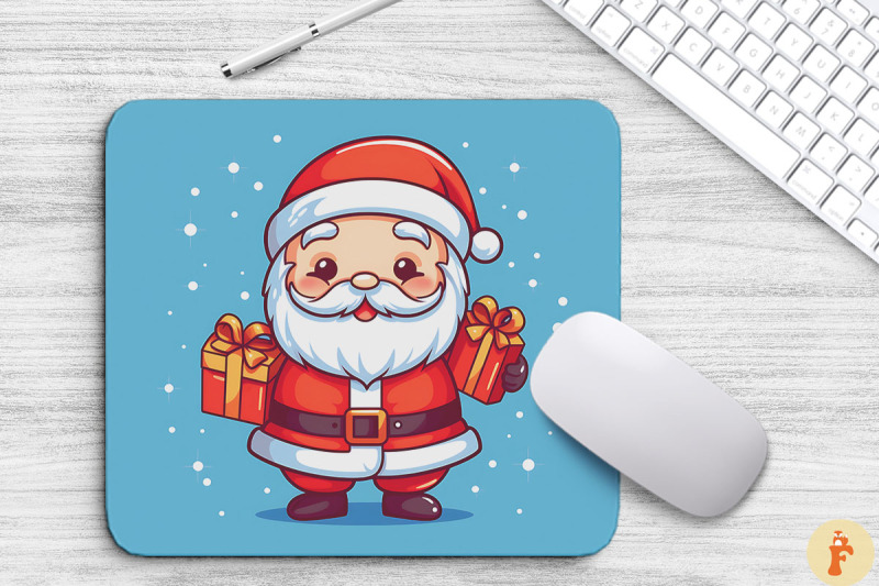 kawaii-santa-claus-christmas-mouse-pad