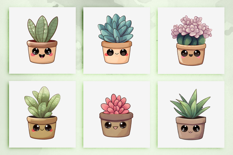 20-kawaii-succulent-pngs-cute-plant-clipart