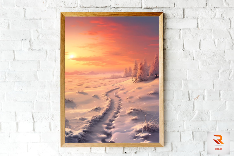 a-snow-covered-path-wall-art