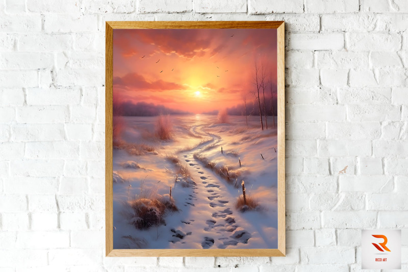 a-snow-covered-path-wall-art