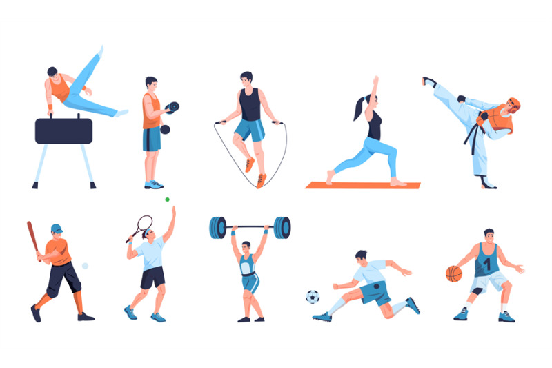 sports-people-set-cartoon-characters-training-in-gym-man-and-woman-w