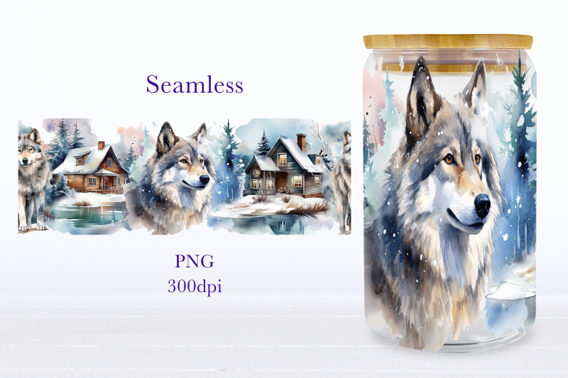 wolf-glass-can-wrap-design-winter-landscape-libbey-can-png