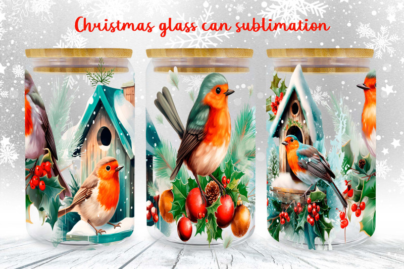 hristmas-glass-can-wrap-design-robin-bird-libbey-can-png