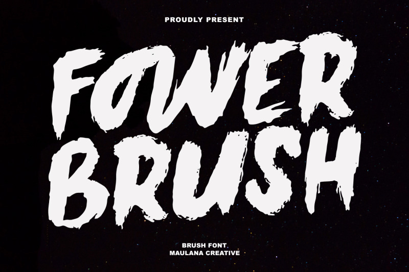 fower-brush-font