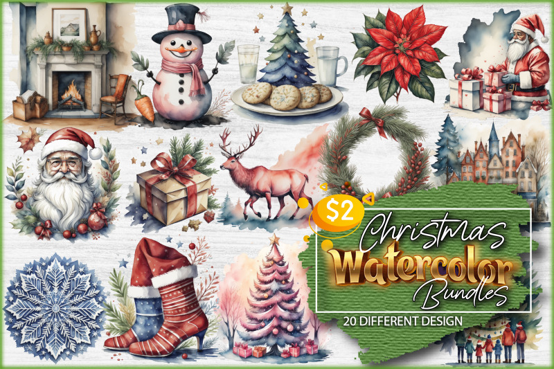 christmas-watercolor-sublimation-bundle