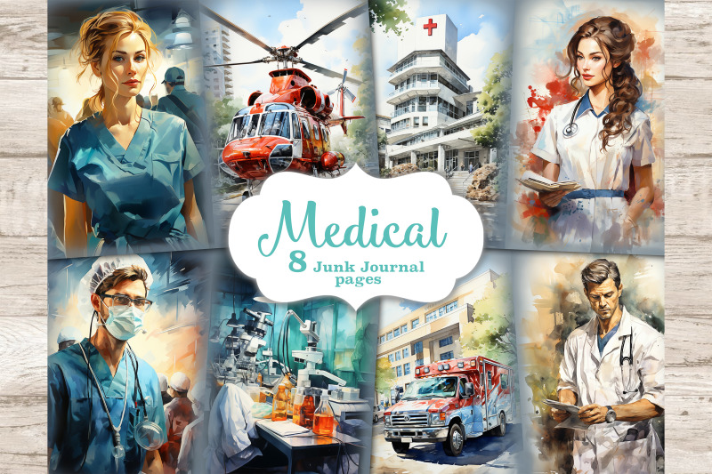 medical-junk-journal-pages-nurse-printables