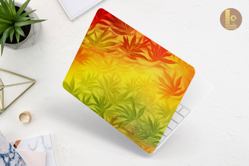 cannabis-themed-tie-dye-laptop-skin