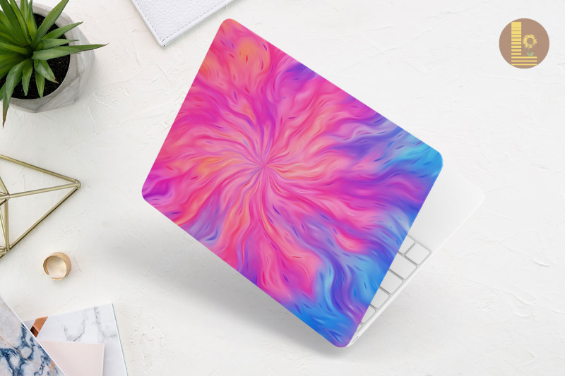 beautiful-gradient-tie-dye-laptop-skin