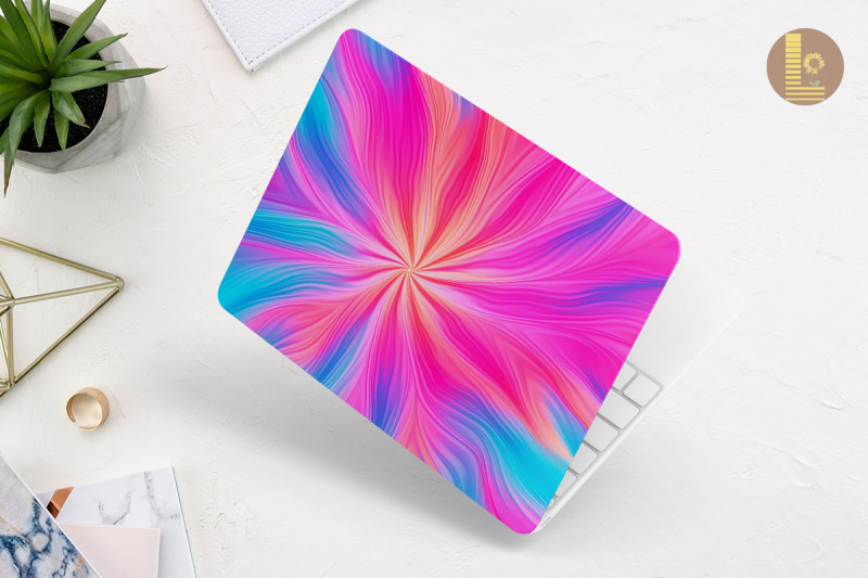 beautiful-gradient-tie-dye-laptop-skin