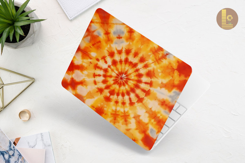 earth-color-tie-dye-pattern-laptop-skin