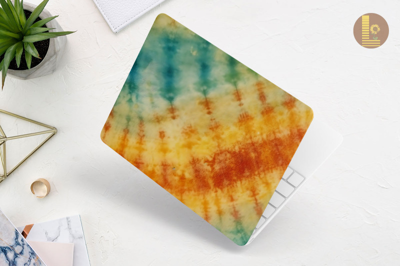 earth-color-tie-dye-pattern-laptop-skin