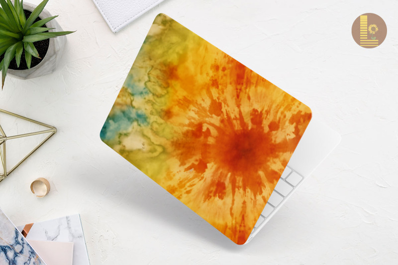 earth-color-tie-dye-pattern-laptop-skin