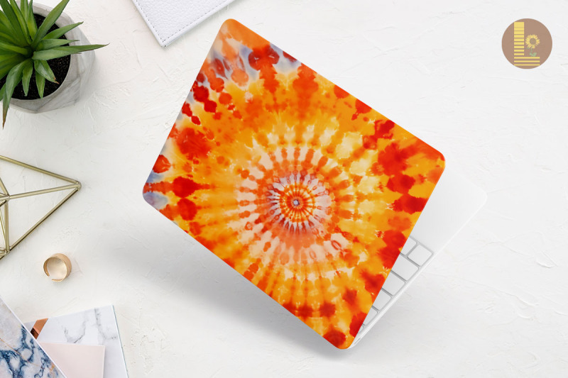 earth-color-tie-dye-pattern-laptop-skin