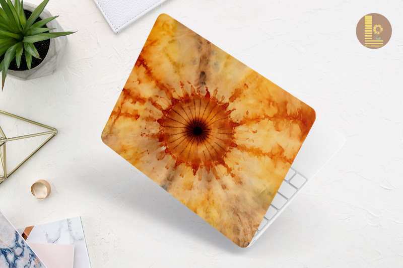 earth-color-tie-dye-pattern-laptop-skin