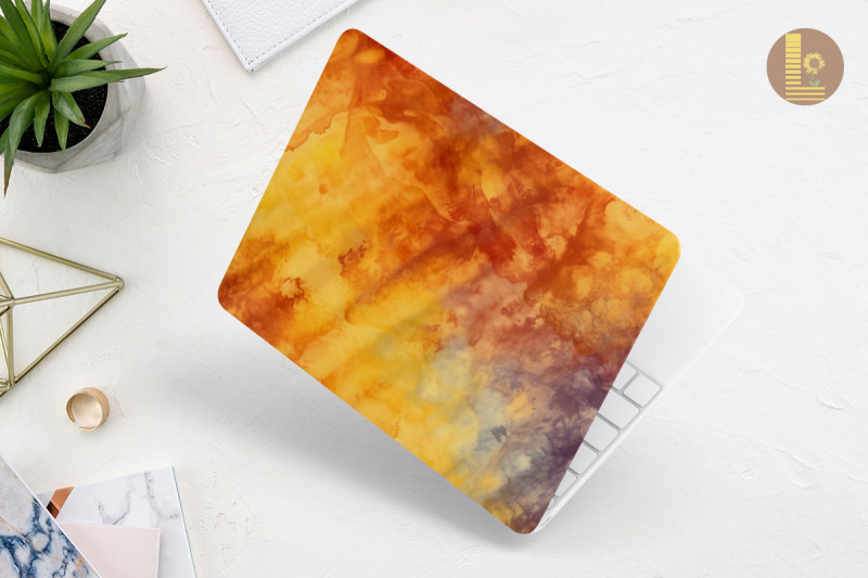 earth-color-tie-dye-pattern-laptop-skin