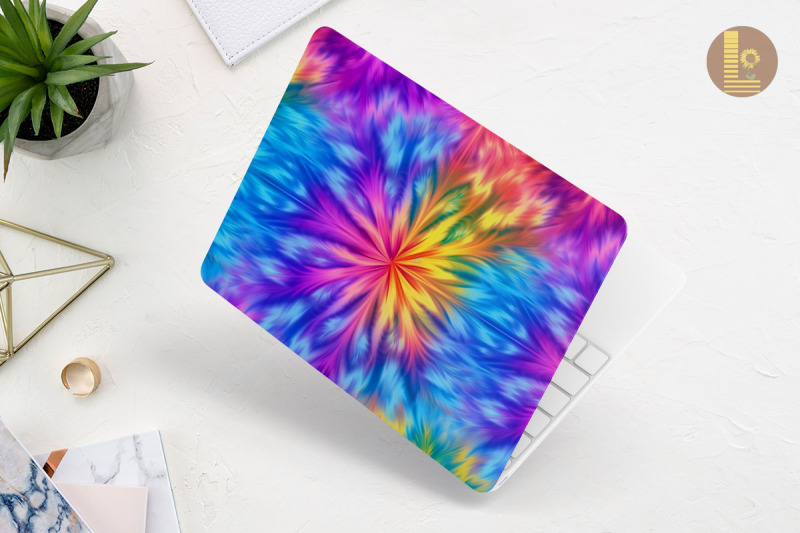 neon-tie-dye-pattern-laptop-skin