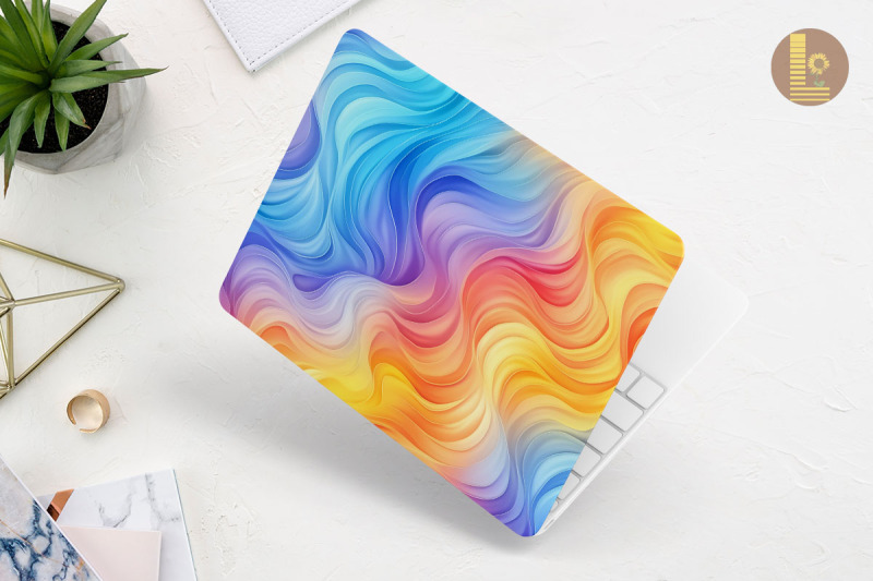 soft-line-tie-dye-pattern-laptop-skin