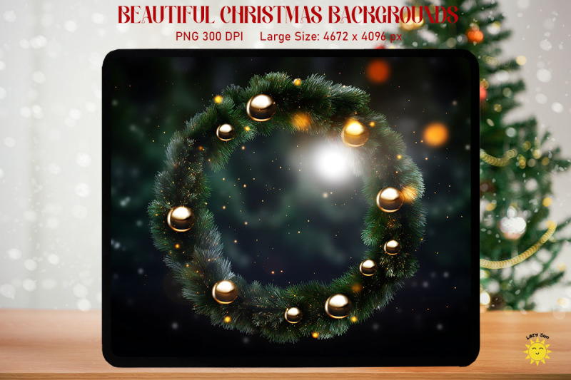 mystical-christmas-wreath-backgrounds