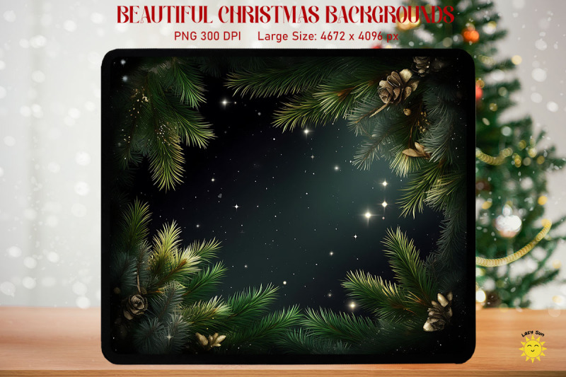 fir-branches-and-stars-xmas-backgrounds