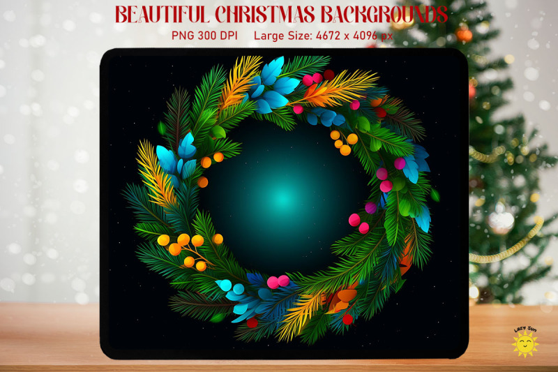 beautiful-christmas-wreath-background