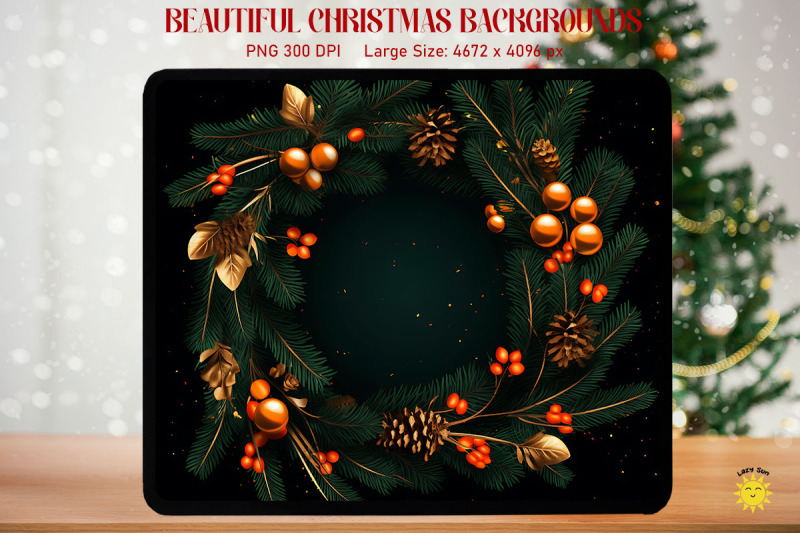 beautiful-christmas-wreath-background