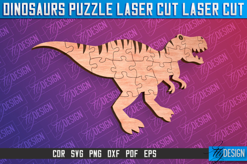 dinosaurs-puzzle-laser-cut-puzzle-game-laser-cut-svg-design