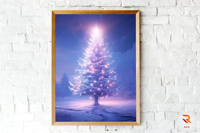 snow-surrouded-christmas-tree-wall-art