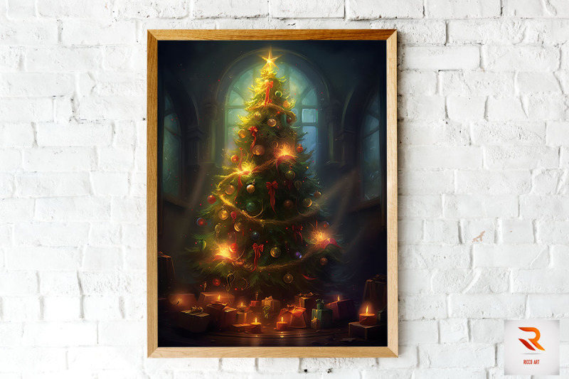 beautiful-christmas-tree-wall-art