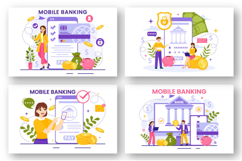 13-mobile-banking-vector-illustration