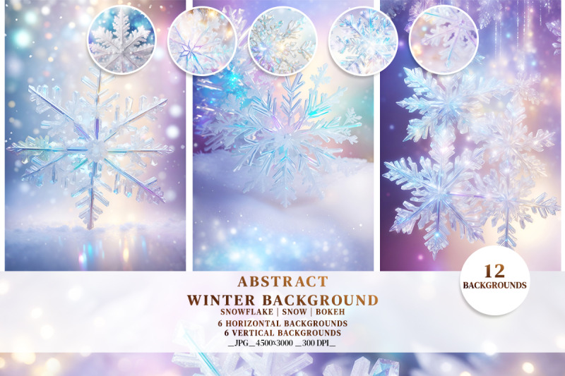 abstract-winter-background-snowflake