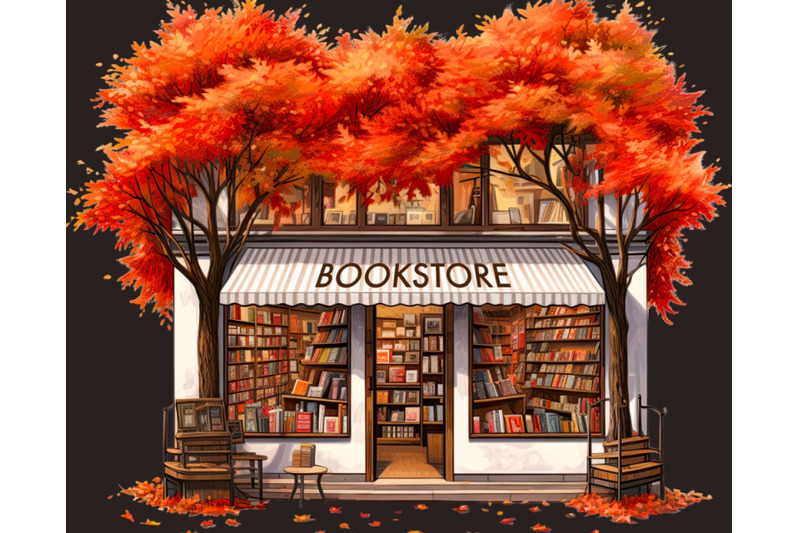 autumn-bookstore-digital-fall-designs-for-fall-home-decor